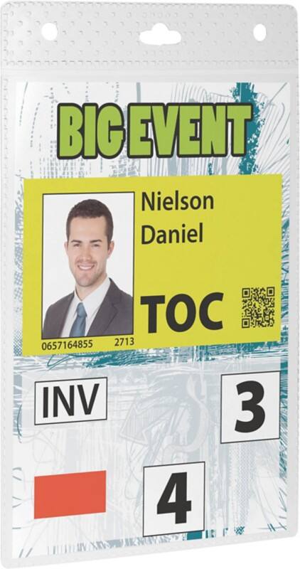 DURABLE Events Namensschilder 10,5 x 14,8 cm PP (Polypropylen) 20 Stück