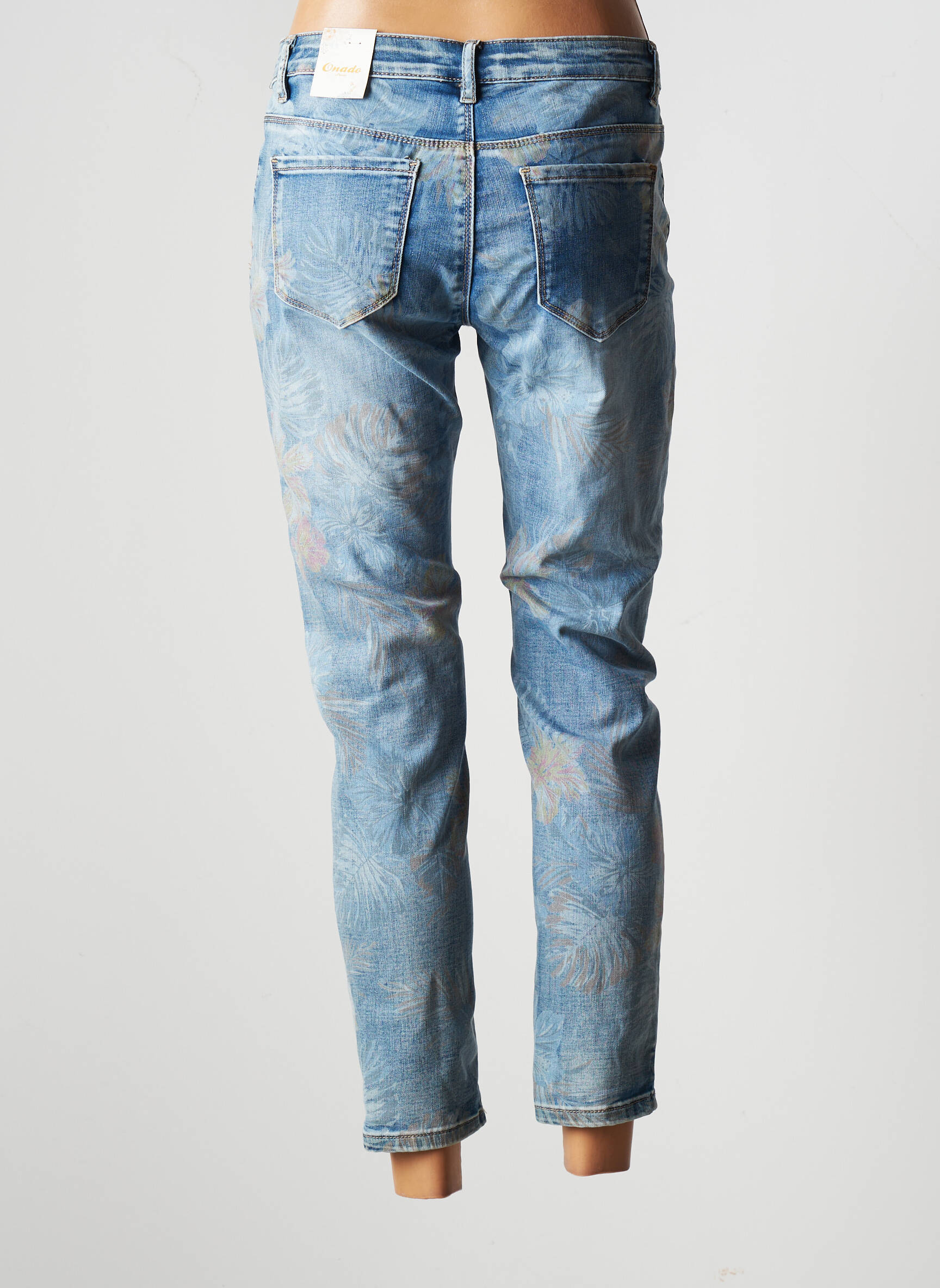 Onado Jeans Coupe Slim Femme couleur bleu