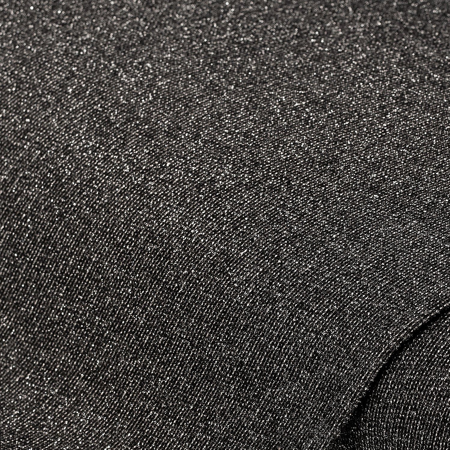Strickstoff mit silbernem Glitzer, schwarz/silber
