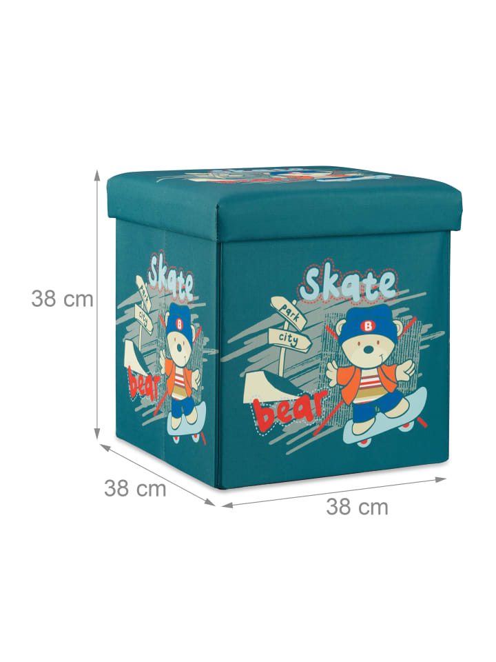 relaxdays Sitzhocker Kinder Bär - (B)38 x (H)38 x (T)38 cm günstig kaufen onesize