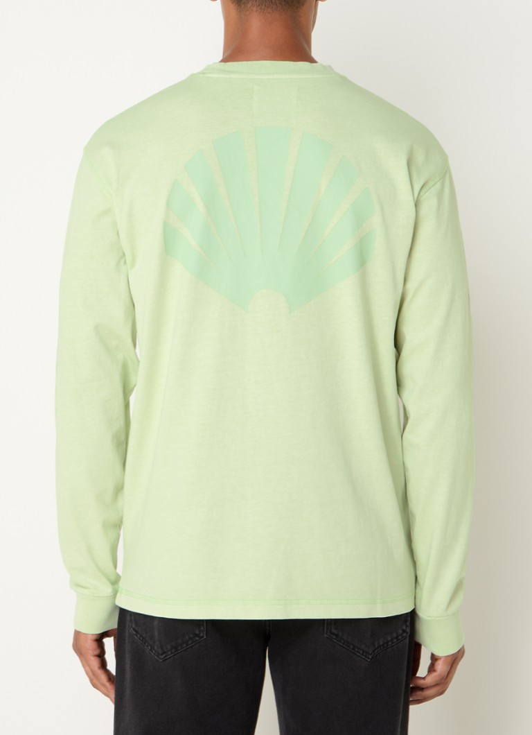 Majica dugih rukava od organskog pamuka s logotipom i printom na leđima tvrtke Amsterdam Surf Association