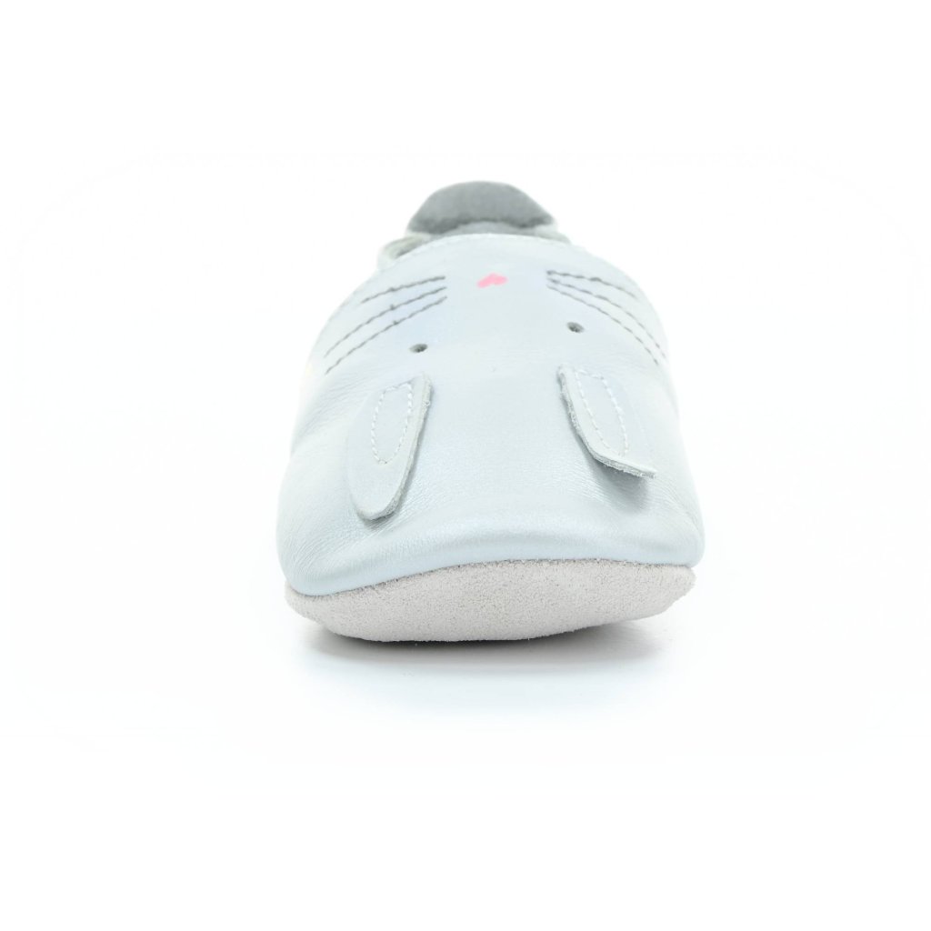 Bobux Hop Silver (Soft Sole) Krabbelschuhe