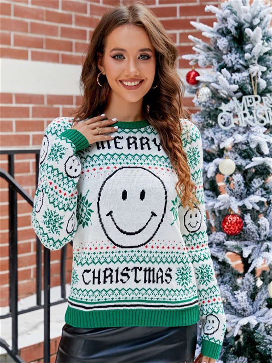 Ronner UG Strickpullover Weihnachtspullover Damenpullover Damen Winterpullover (1-tlg)