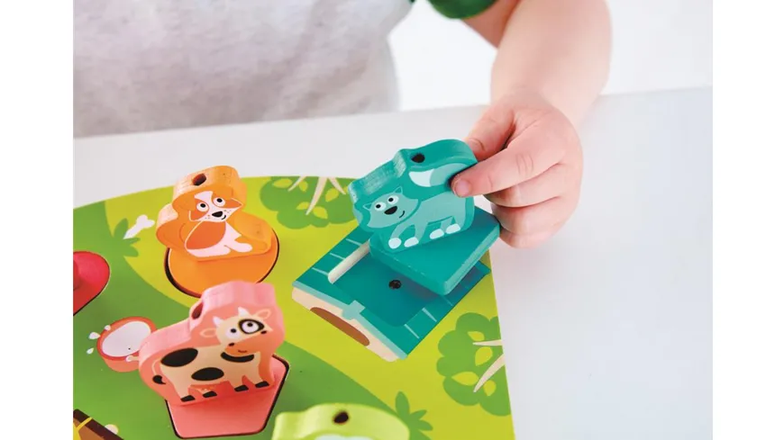 Hape E1614 - Bauernhof-Geräusche-Puzzle