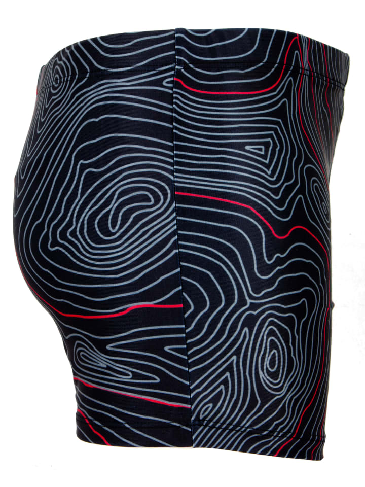 GUGGEN MOUNTAIN Badehose Linien in Rot günstig kaufen