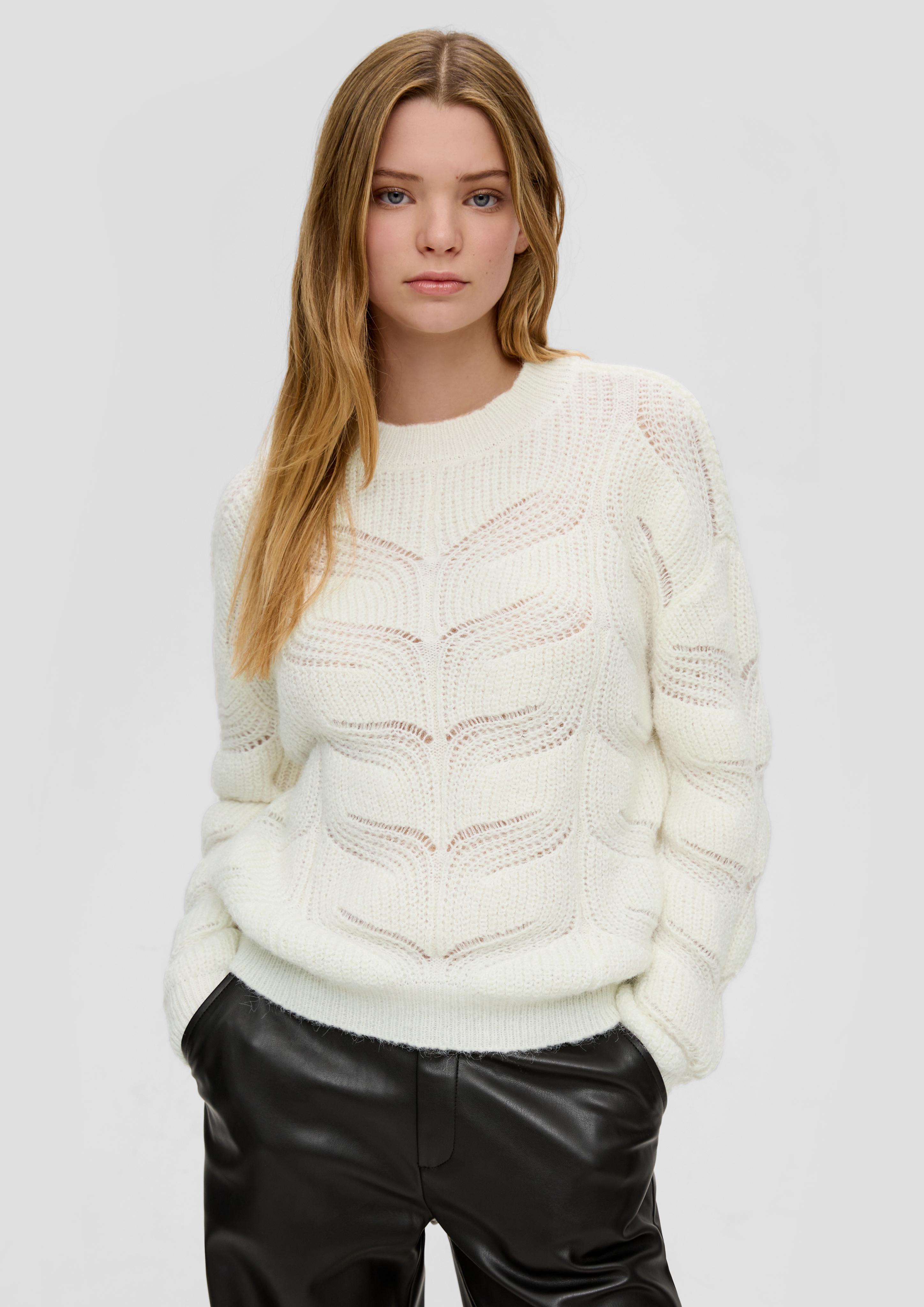 Strickpullover mit Zopfmuster  2151205-0200