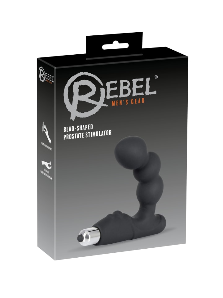 Rebel Prostata-Vibrator Rebel Bead-Shaped Prostate Stimulator in schwarz günstig kaufen 14 cm