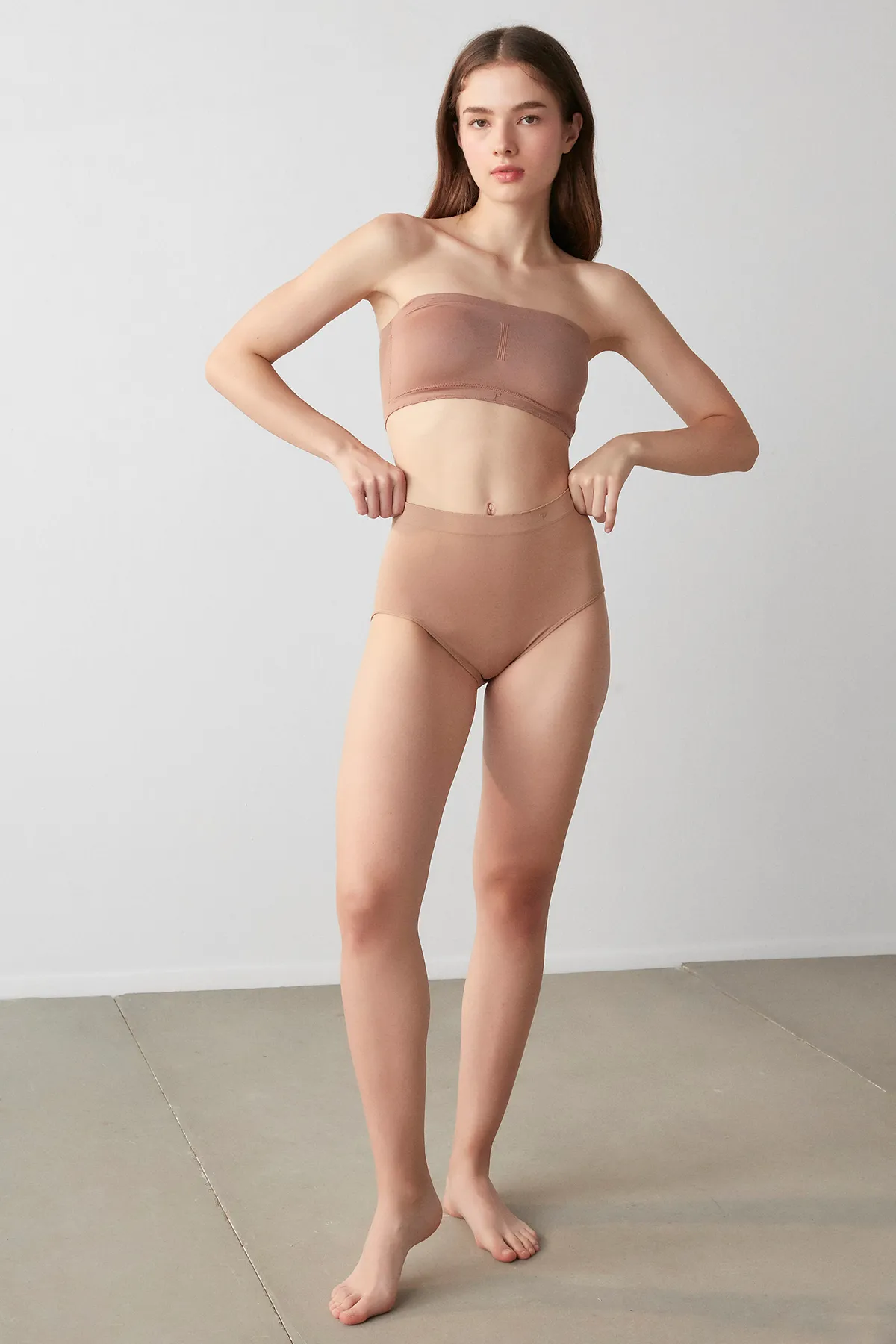 Penti  Slip - Braun - Unifarben