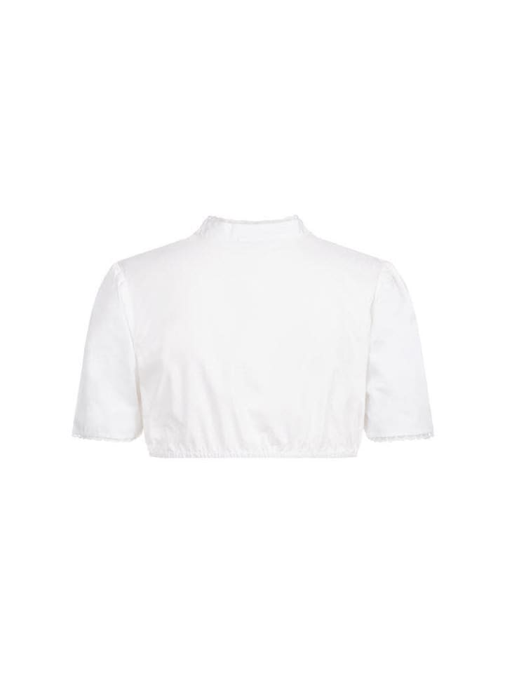 Nübler Dirndlbluse Kurzarm Babsi in Weiß günstig kaufen