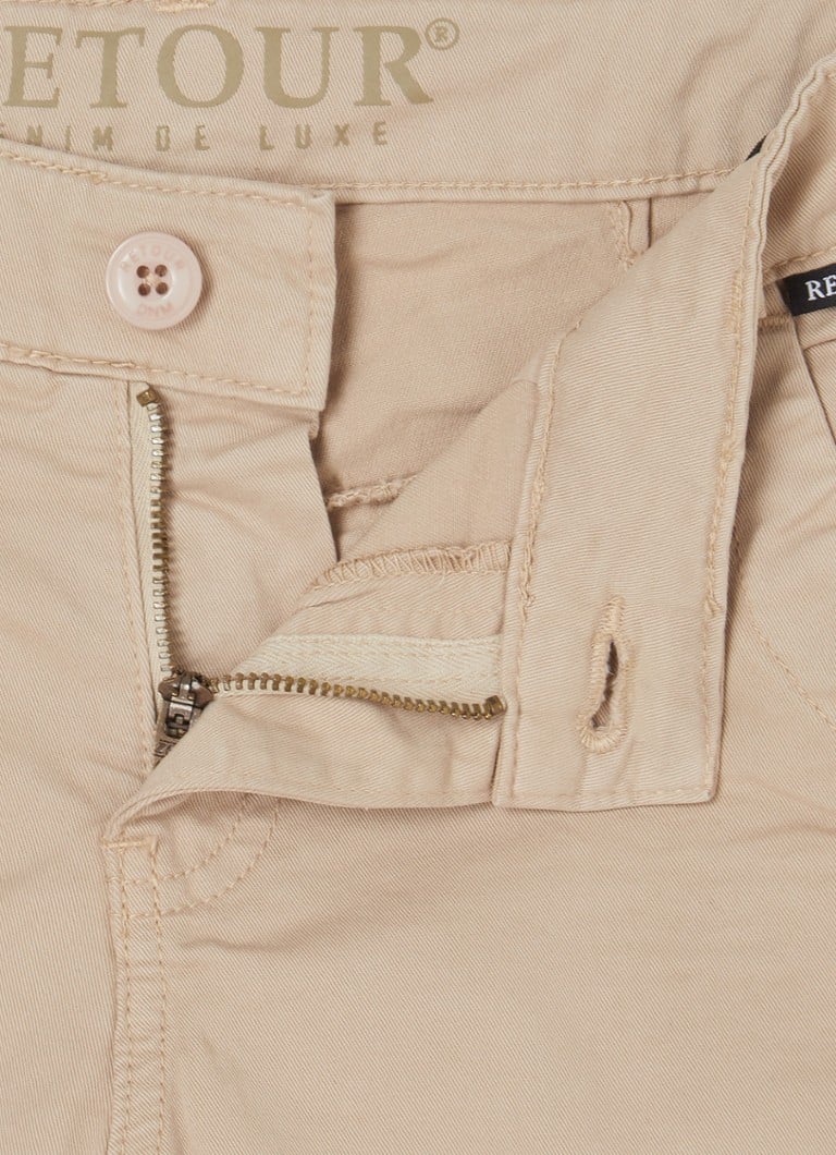 Pantaloni scurți chino cu croială dreaptă, blugi Back Freek cu buzunare laterale