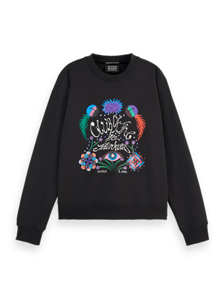 Scotch & Soda Sweatshirt in Schwarz günstig kaufen