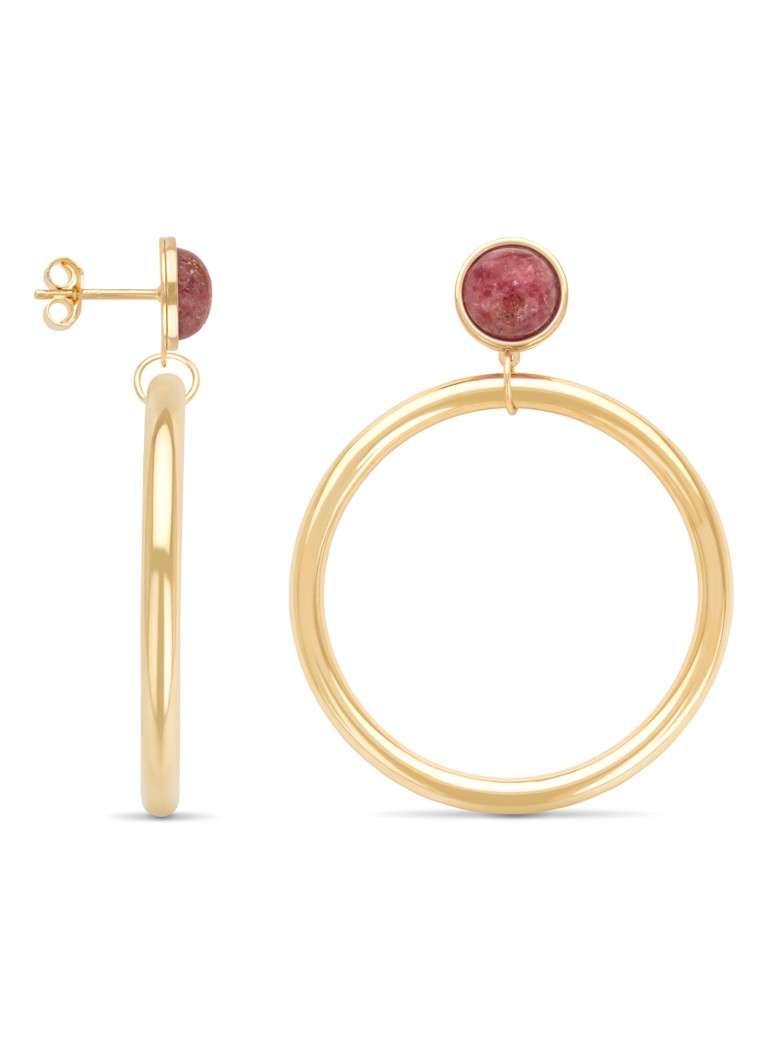 Diamond Point Yellow Gold Marigold Earrings