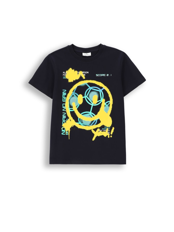Coccodrillo T-Shirt mit kurzen Ärmeln in dunkelblau günstig kaufen