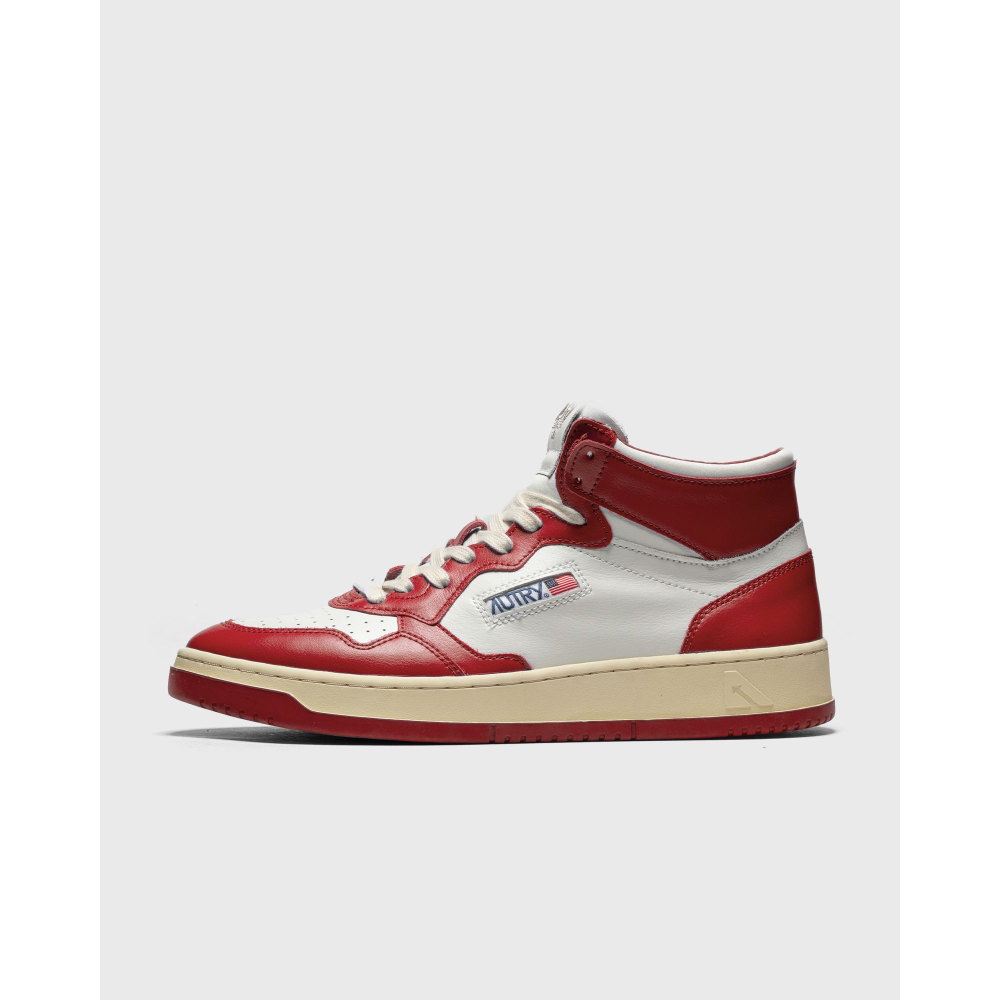 Autry High-Top- mit Brand-Details AUMM WB02 / weiss