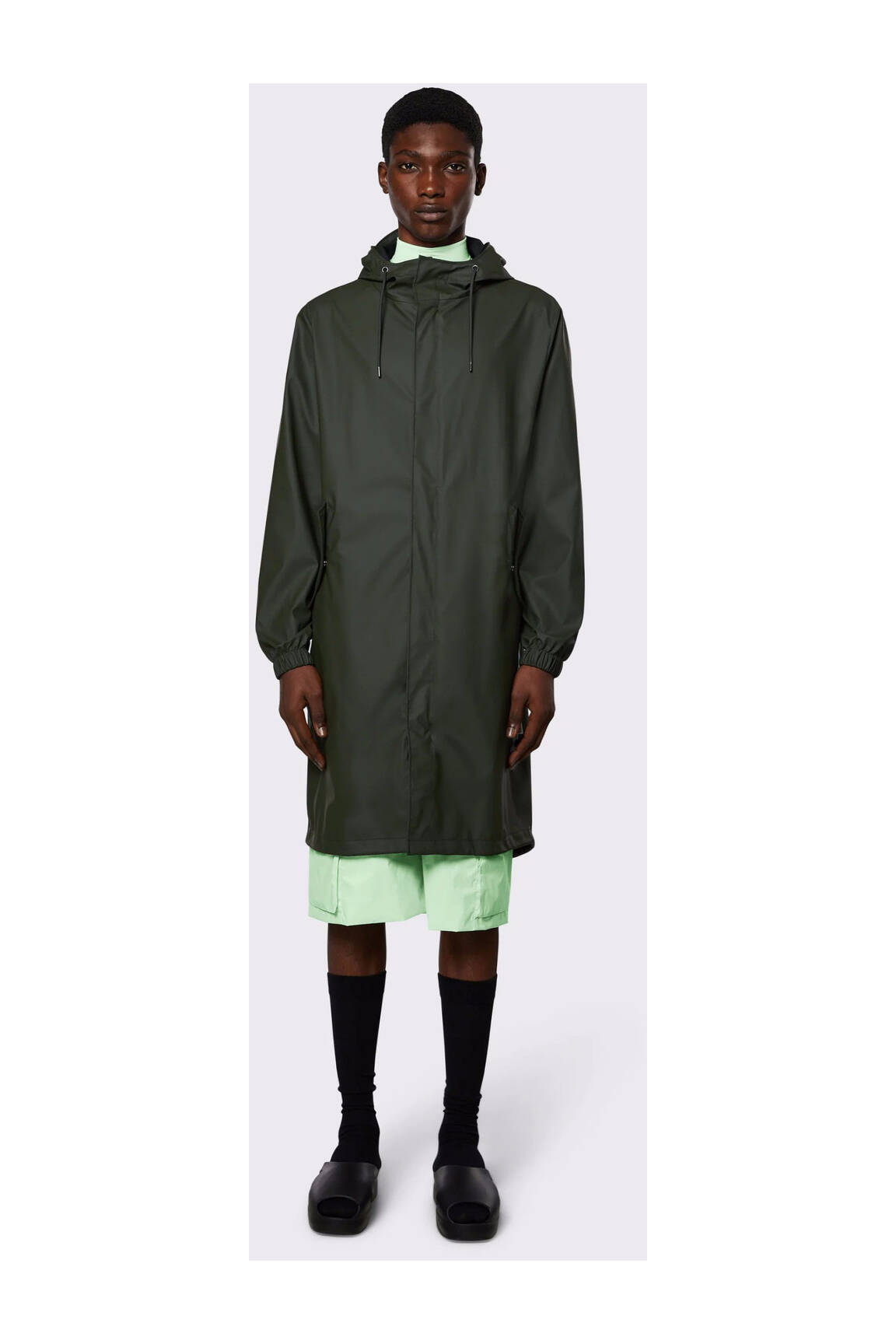 Rains Impermeables Trenchs Unisexe couleur vert