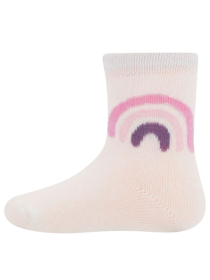 ewers 2er-Set Socken 3er Pack Regenbogen/Ringel/Schwan in rose-latte günstig kaufen