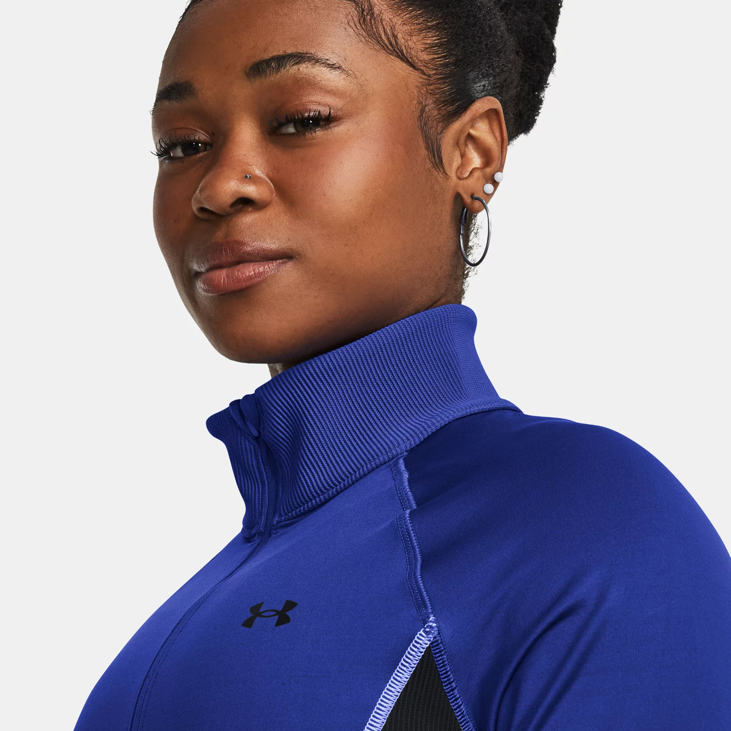 CW Half-Zip Longsleeve Damen - Blau