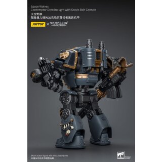 Warhammer The Horus Heresy Actionfigur 1/18 Space Wolves Contemptor Dreadnought with Gravis Bolt Cannon 12 cm