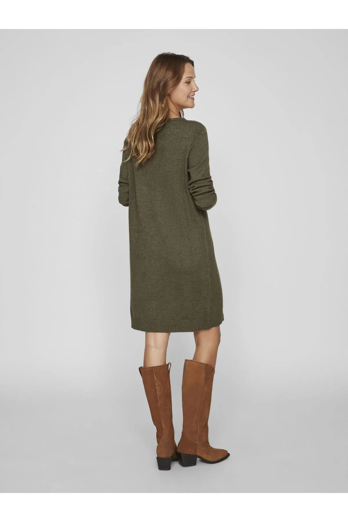 VILA  Langärmeliges Strickkleid