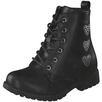 Barbarella Schnür Boots in schwarz