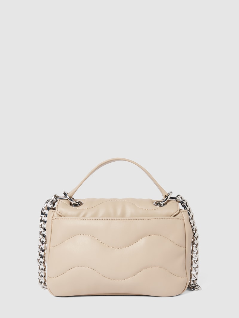 Handtasche mit Steppnähten Modell 'Lizzie' in sand