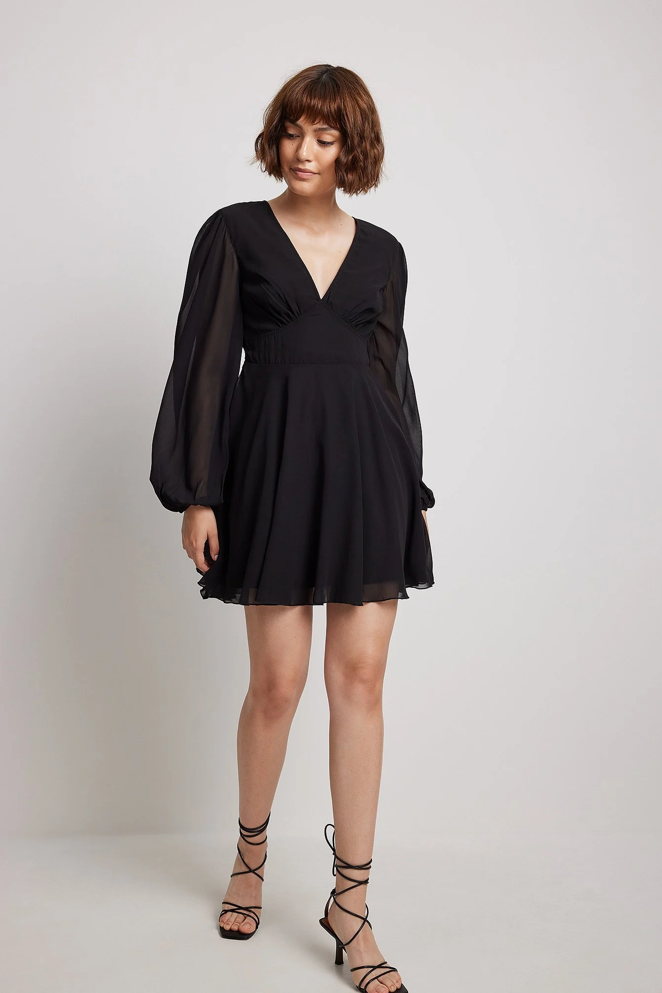 Minikleid aus Chiffon