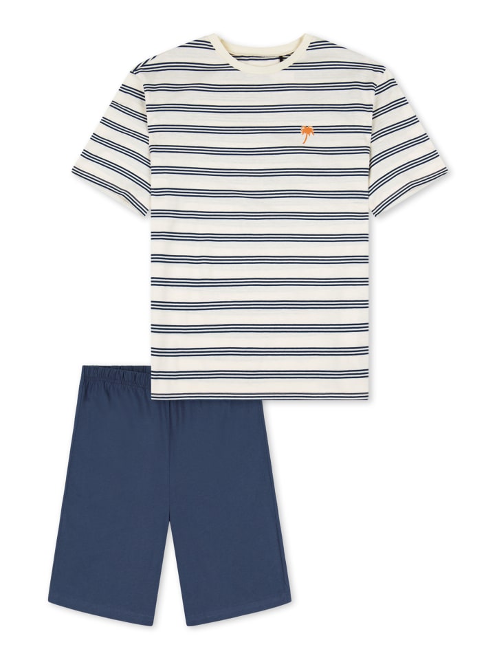 Schiesser Schlafanzug Nightwear Cotton in Creme günstig kaufen 176