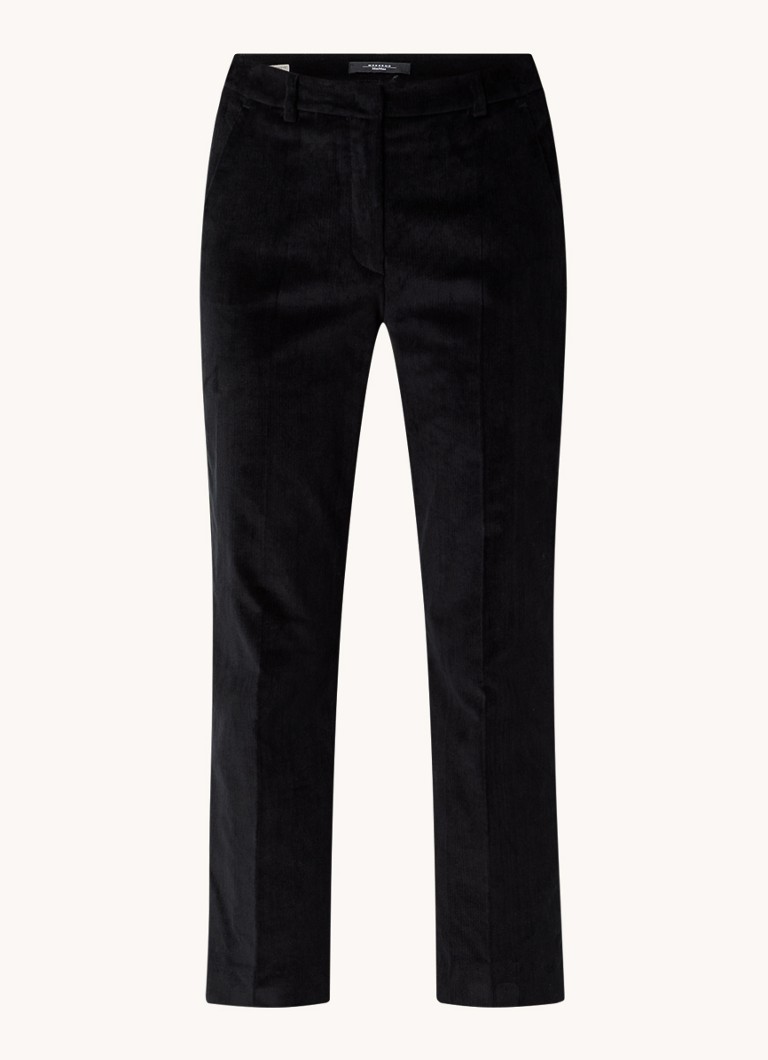 MaxMara Marruca high waist straight fit cropped chinos made of corduroy