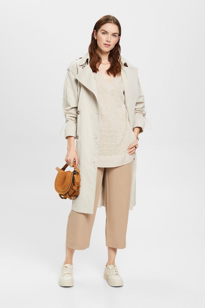 Pullover im Tunika-Stil mit V-Ausschnitt