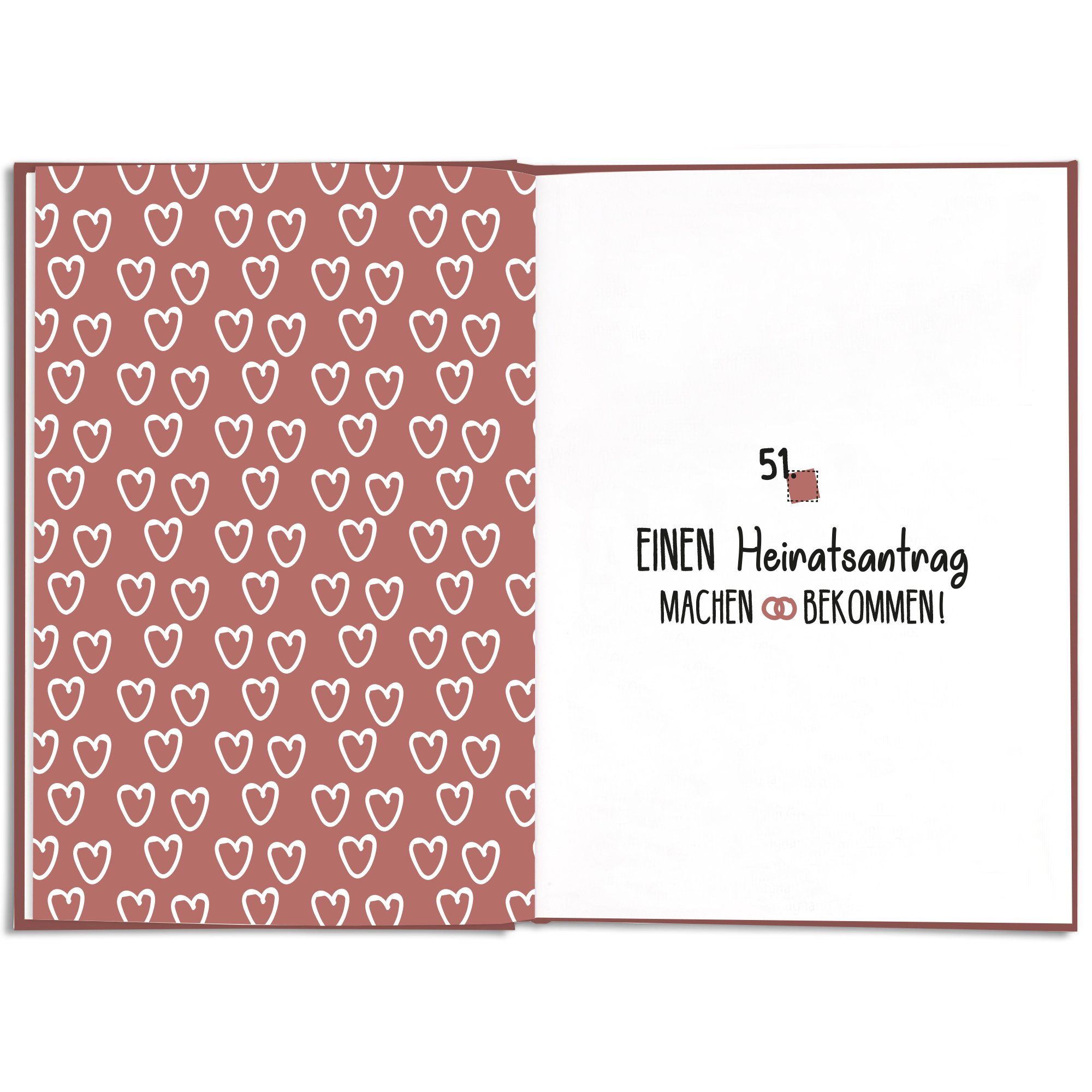 CUPCAKES & KISSES Notizbuch Bucket List Buch für Paare, Geschenk für Sie & Ihn, Geschenke für Paare und Partner, Geschenk für