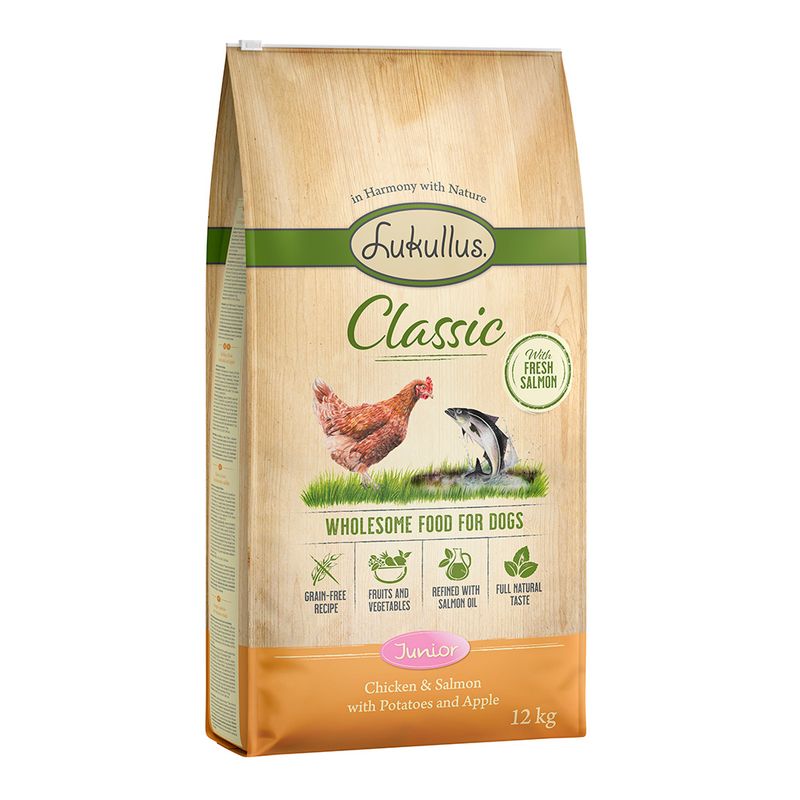 Lukullus Classic Junior Huhn & Lachs (getreidefrei)