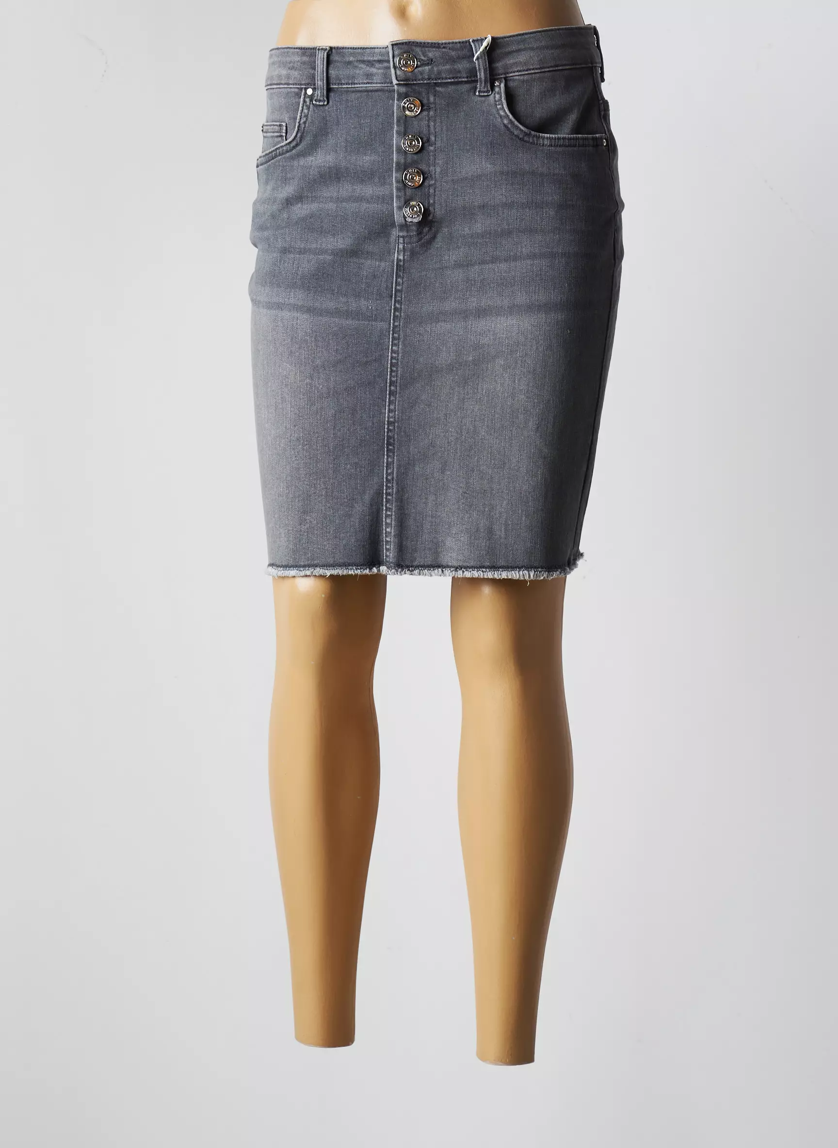 Only Jupes Mi Longues Femme couleur gris