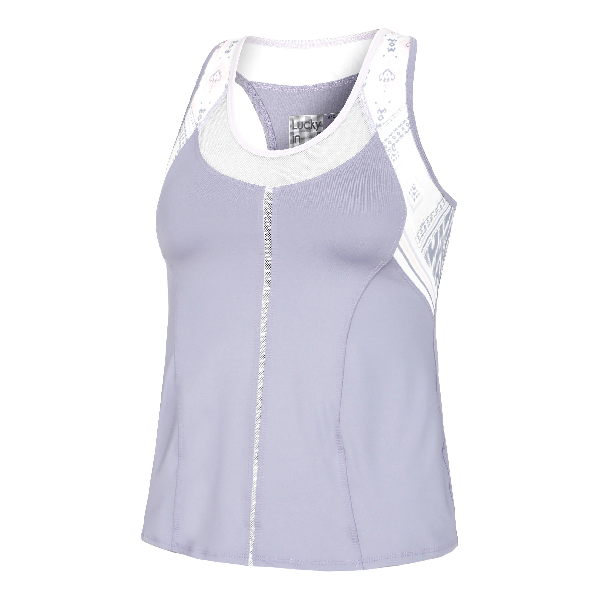 Ikat About It Tank-Top Damen - Flieder, Weiß