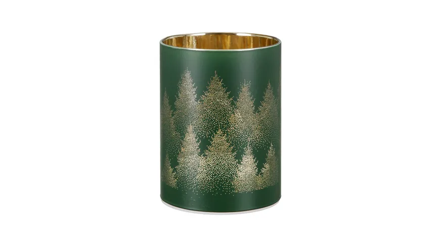 GILDE Glas LED-Leuchter Schwarzwald H=12cm