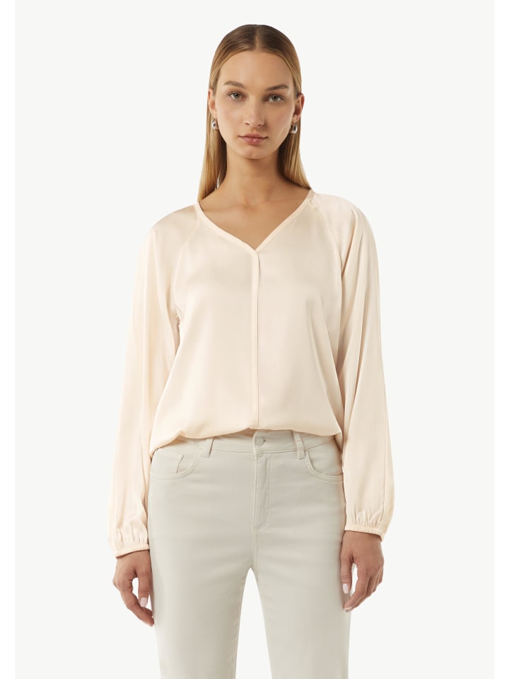 comma CI Bluse langarm in Creme günstig kaufen