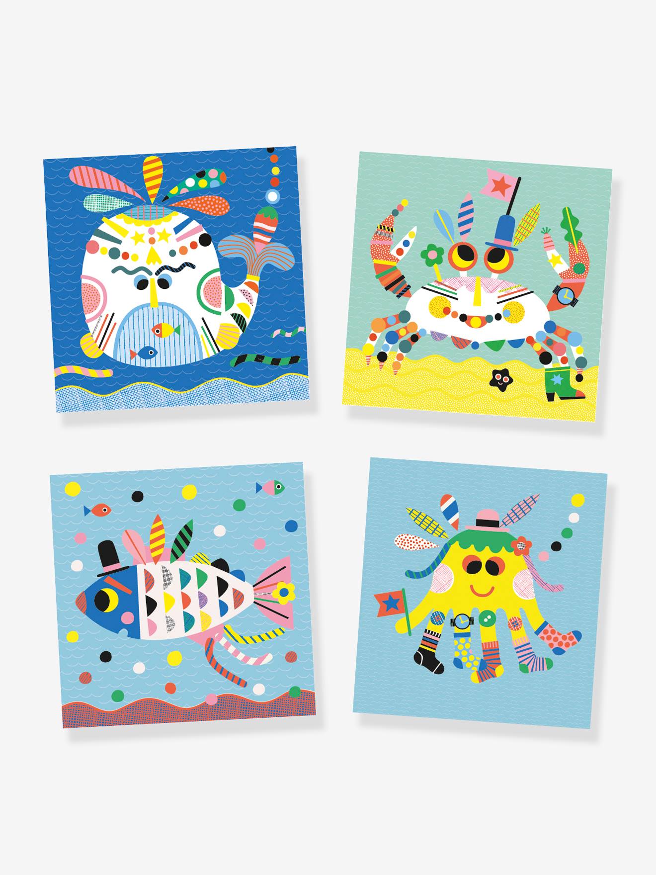 Djeco Sticker-Set MEERESTIERE DJECO - mehrfarbig
