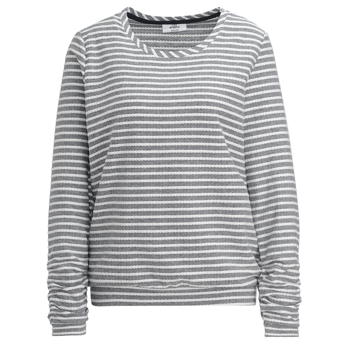Damen Langarmshirt mit Raffung