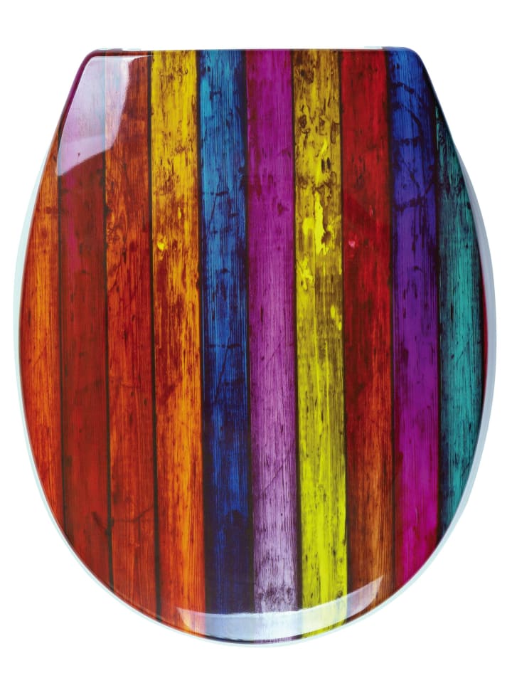 RIDDER WC-Sitz mit Soft-Close Shabby Stripes multicolor günstig kaufen onesize