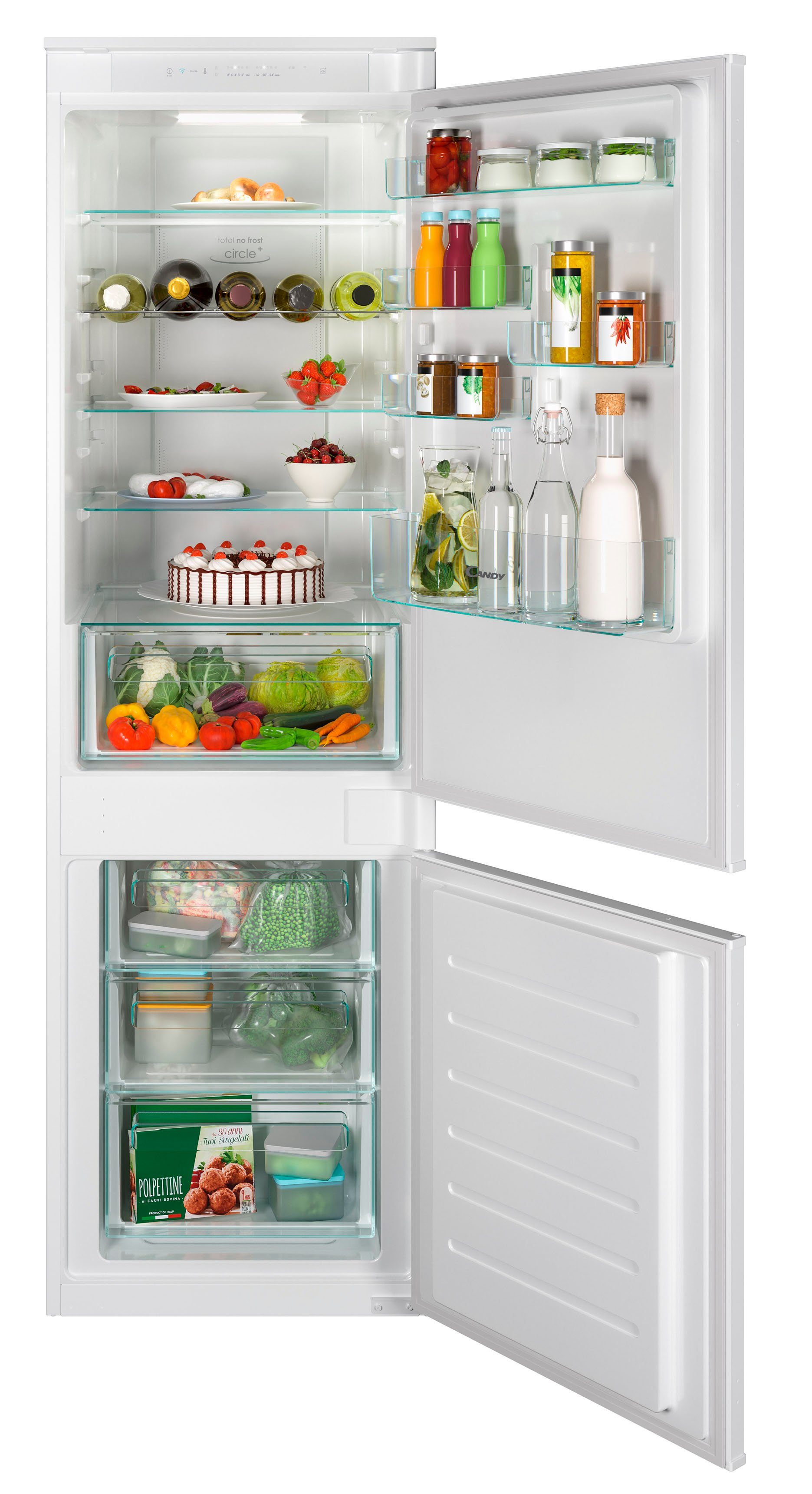 Candy Einbaukühlgefrierkombination CBT3518FW, 177,2 cm hoch, 54 cm breit