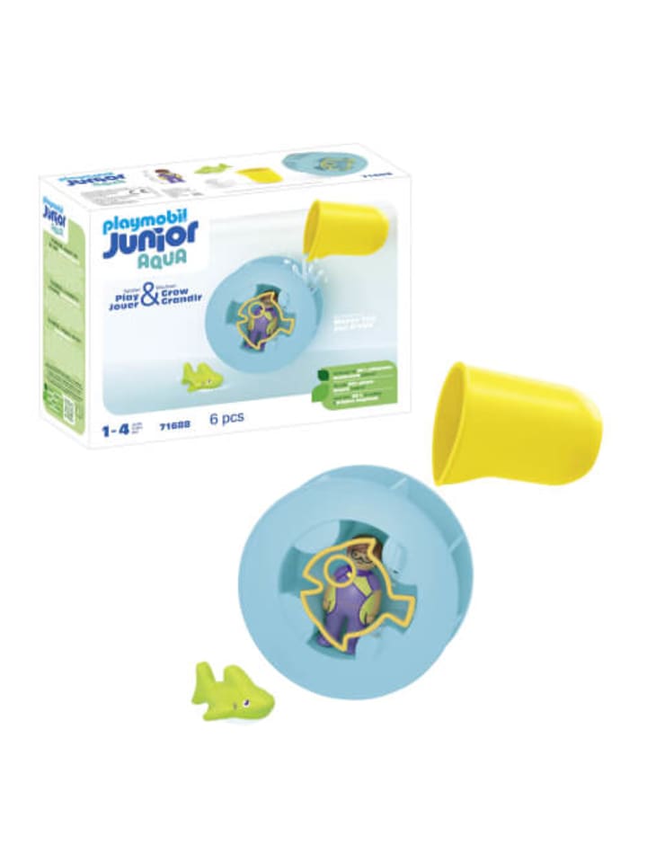 Playmobil Spielfigur Set Junior Aqua Wasserwirbelrad mit Babyhai, ab 12 Monate günstig kaufen onesize