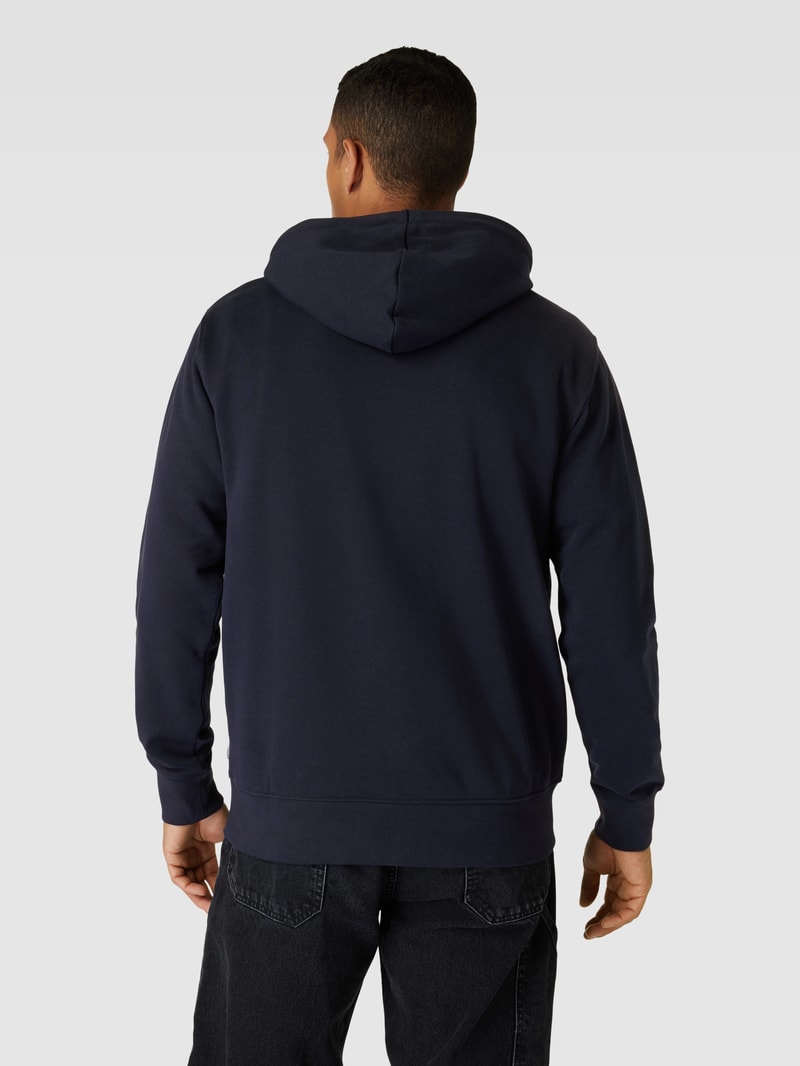 Strickjacke mit Schalkragen Modell 'Copenhagen' in marineblau
