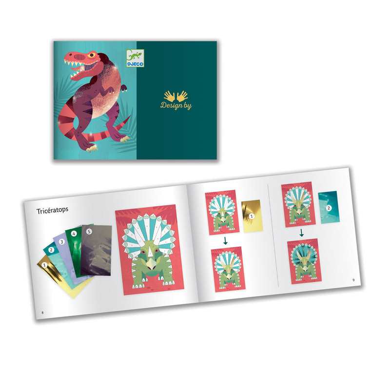 Coffret tableaux à métalliser Jurassic Djeco