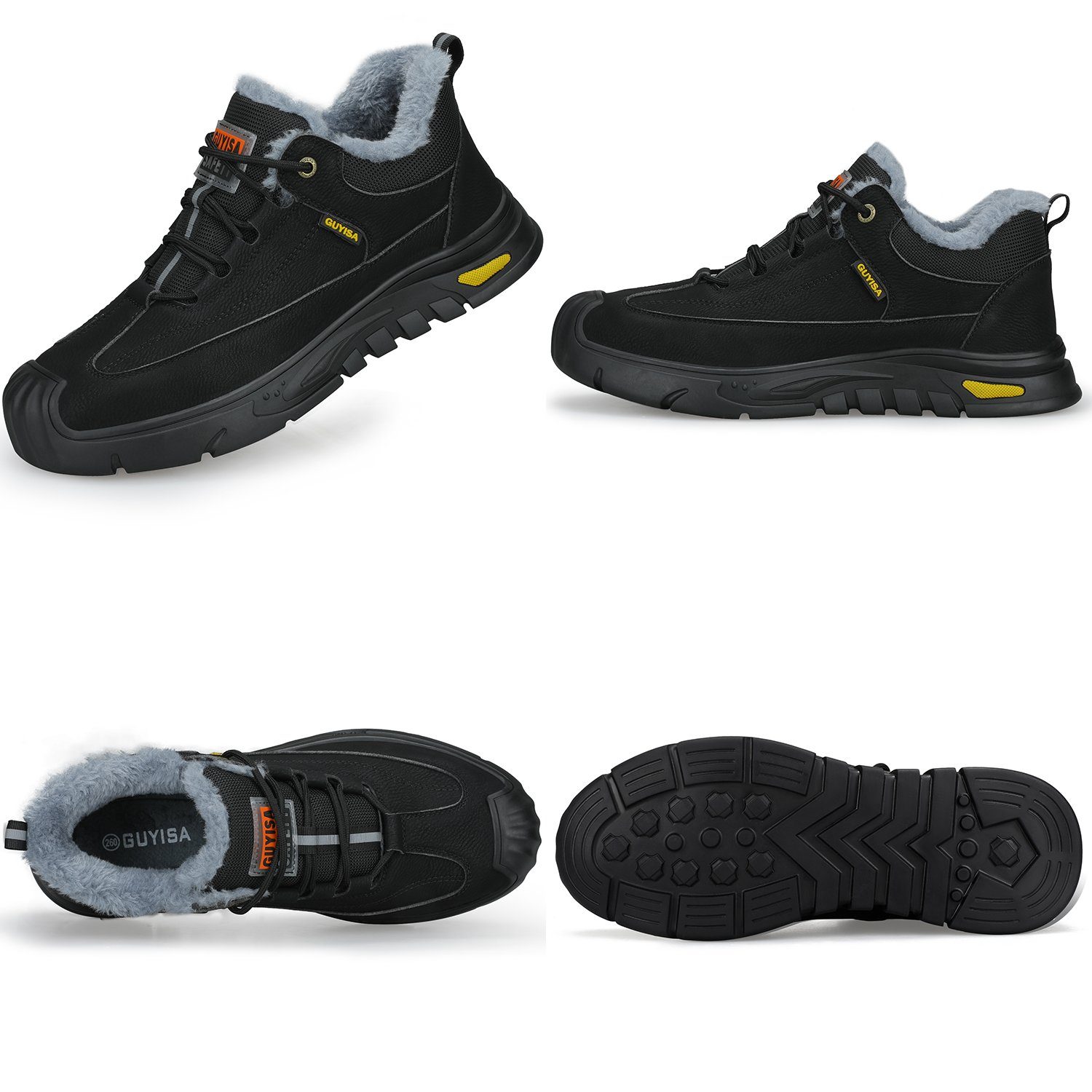 Daisred Herren Sicherheitsschuhe Wasserdichte Schutzschuhe Arbeitsschuh