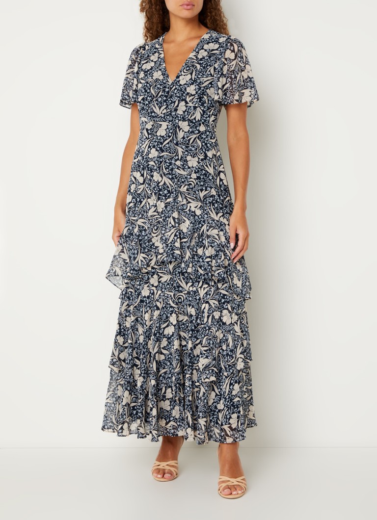 Φόρεμα Phase Eight Tyanna Ruffle Floral Maxi Φόρεμα