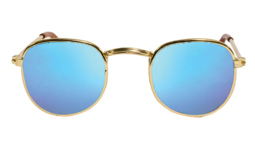 Heless - Sonnenbrille, gold, blau verspiegelt