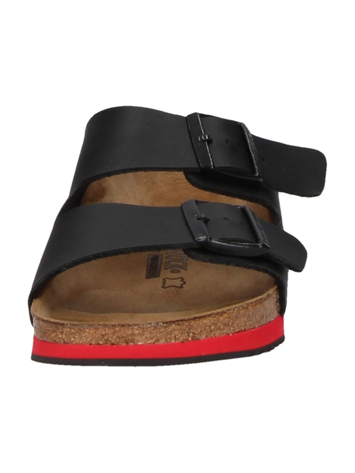 Birkenstock Sandalen Arizona SL schmale Weite in schwarz/rot günstig kaufen