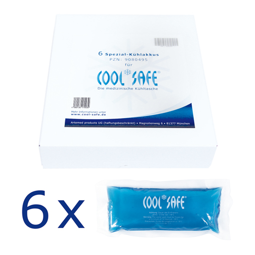 COOL*SAFE Kühlakku Set mit 6 Akkus  1 St