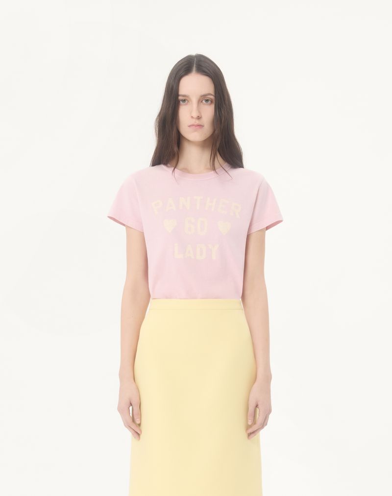 Camiseta de algodão estampada