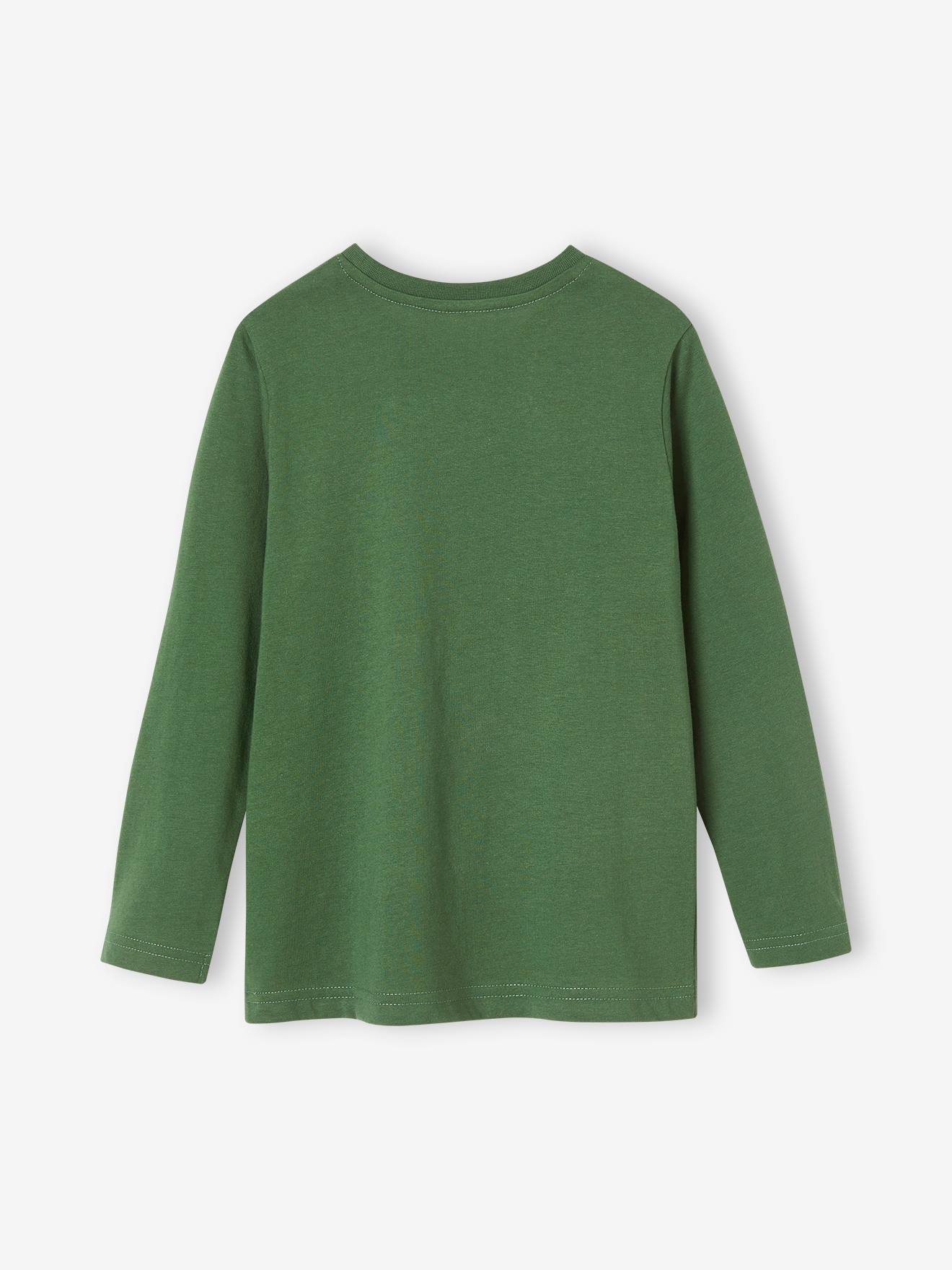 Tee-shirt imprimé Basics garçon manches longues marine