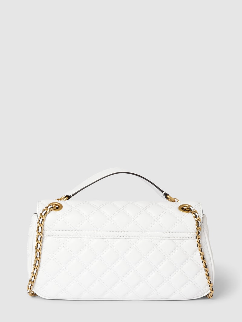 Crossbody Bag mit Label-Applikation Modell 'GIULLY' in weiß